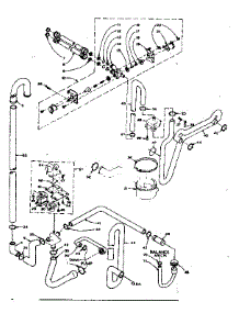 Water System parts for Kenmore Washer Dryer Combo 110.6709500 (1106709500, 110 6709500) from AppliancePartsPros.com