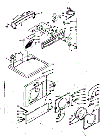 Top And Front Assembly parts for Kenmore Washer Dryer Combo 110.6709500 (1106709500, 110 6709500) from AppliancePartsPros.com