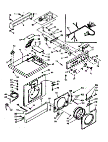 Top And Front Assembly parts for Kenmore Washer Dryer Combo 110.6709702 (1106709702, 110 6709702) from AppliancePartsPros.com