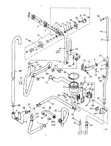 Water System parts for Kenmore Washer Dryer Combo 110.6710702 (1106710702, 110 6710702) from AppliancePartsPros.com