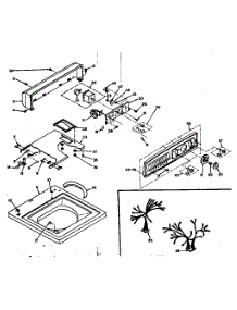 Top And Console parts for Kenmore Washer 110.6724500 (1106724500, 110 6724500) from AppliancePartsPros.com