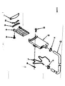 Filter Assembly parts for Kenmore Washer 110.6733100 (1106733100, 110 6733100) from AppliancePartsPros.com