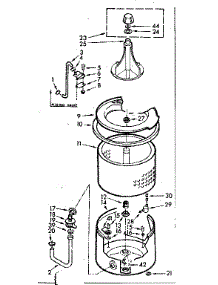 Tub And Basket Assembly parts for Kenmore Washer 110.6733110 (1106733110, 110 6733110) from AppliancePartsPros.com