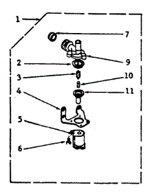Dole Mixing Valve Assembly parts for Kenmore Washer 110.6733110 (1106733110, 110 6733110) from AppliancePartsPros.com