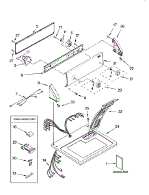 Top And Console Parts parts for Kenmore Dryer 110.67432600 (11067432600, 110 67432600) from AppliancePartsPros.com