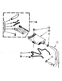 Filter Assembly parts for Kenmore Washer 110.6803101 (1106803101, 110 6803101) from AppliancePartsPros.com