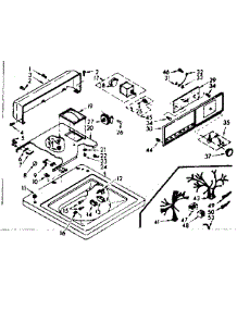 Top And Console Assembly parts for Kenmore Washer 110.6803103 (1106803103, 110 6803103) from AppliancePartsPros.com