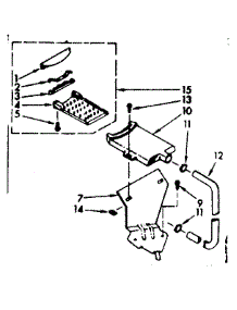 Filter Assembly parts for Kenmore Washer 110.6803400 (1106803400, 110 6803400) from AppliancePartsPros.com
