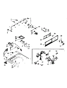 Top And Console Assembly parts for Kenmore Washer 110.6803402 (1106803402, 110 6803402) from AppliancePartsPros.com