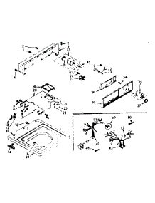Top And Console Assembly parts for Kenmore Washer 110.6803502 (1106803502, 110 6803502) from AppliancePartsPros.com