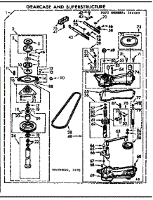 Gearcase / Transmission parts for Kenmore Washer 110.6804103 (1106804103, 110 6804103) from AppliancePartsPros.com