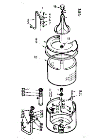 Tub And Basket Assembly parts for Kenmore Washer 110.6804151 (1106804151, 110 6804151) from AppliancePartsPros.com