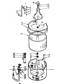 Tub And Basket Assembly parts for Kenmore Washer 110.6804202 (1106804202, 110 6804202) from AppliancePartsPros.com