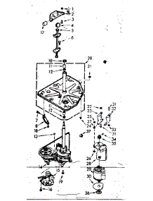 Drive System parts for Kenmore Washer 110.6804203 (1106804203, 110 6804203) from AppliancePartsPros.com