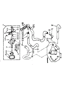Water System parts for Kenmore Washer 110.6804260 (1106804260, 110 6804260) from AppliancePartsPros.com