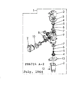 Water System parts for Kenmore Washer 110.6804950 (1106804950, 110 6804950) from AppliancePartsPros.com