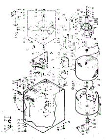 Machine Sub-Assembly parts for Kenmore Washer 110.6805821 (1106805821, 110 6805821) from AppliancePartsPros.com