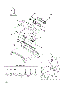 Top And Console Parts parts for Kenmore Dryer 110.68082700 (11068082700, 110 68082700) from AppliancePartsPros.com