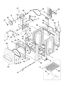 Cabinet Parts parts for Kenmore Dryer 110.68092700 (11068092700, 110 68092700) from AppliancePartsPros.com