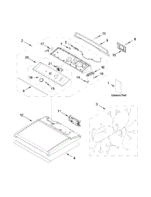 Top And Console Parts parts for Kenmore Dryer 110.68132411 (11068132411, 110 68132411) from AppliancePartsPros.com