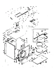 Machine Sub-Assembly parts for Kenmore Dryer 110.6818611 (1106818611, 110 6818611) from AppliancePartsPros.com