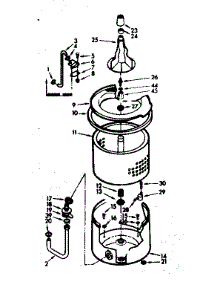 Tub And Basket Assembly parts for Kenmore Washer 110.6824523 (1106824523, 110 6824523) from AppliancePartsPros.com