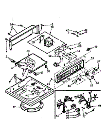 Top And Console Assembly parts for Kenmore Washer 110.6824530 (1106824530, 110 6824530) from AppliancePartsPros.com