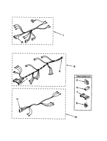 Wiring Harness parts for Kenmore Dryer 110.69032990 (11069032990, 110 69032990) from AppliancePartsPros.com
