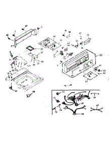 Top And Console Assembly parts for Kenmore Washer 110.6904701 (1106904701, 110 6904701) from AppliancePartsPros.com
