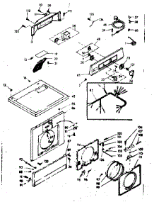 Top And Front Assembly parts for Kenmore Washer Dryer Combo 110.6909502 (1106909502, 110 6909502) from AppliancePartsPros.com