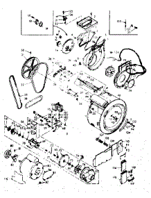 Blower, Cylinder, Pump And Motor parts for Kenmore Washer Dryer Combo 110.6910910 (1106910910, 110 6910910) from AppliancePartsPros.com
