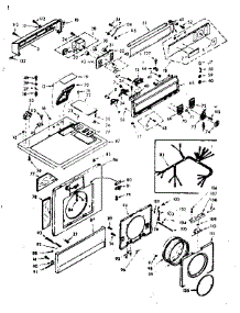 Top And Front Assembly parts for Kenmore Washer Dryer Combo 110.6910910 (1106910910, 110 6910910) from AppliancePartsPros.com