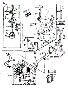 Water System parts for Kenmore Washer 110.6915703 (1106915703, 110 6915703) from AppliancePartsPros.com
