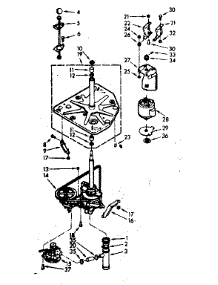 Drive System parts for Kenmore Washer 110.6915705 (1106915705, 110 6915705) from AppliancePartsPros.com