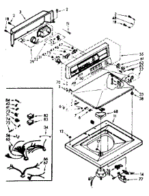 Top And Console Assembly parts for Kenmore Washer 110.6915712 (1106915712, 110 6915712) from AppliancePartsPros.com