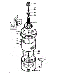Tub And Basket Assembly parts for Kenmore Washer 110.6915753 (1106915753, 110 6915753) from AppliancePartsPros.com