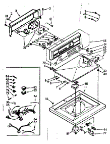 Top And Console Assembly parts for Kenmore Washer 110.6915760 (1106915760, 110 6915760) from AppliancePartsPros.com