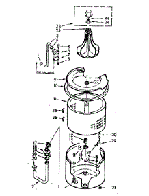 Tub And Basket Assembly parts for Kenmore Washer 110.7003400 (1107003400, 110 7003400) from AppliancePartsPros.com