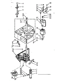 Drive System parts for Kenmore Washer 110.7003402 (1107003402, 110 7003402) from AppliancePartsPros.com