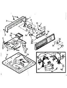 Top And Console Assembly parts for Kenmore Washer 110.7003410 (1107003410, 110 7003410) from AppliancePartsPros.com