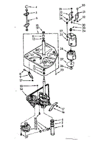 Drive System parts for Kenmore Washer 110.7003502 (1107003502, 110 7003502) from AppliancePartsPros.com
