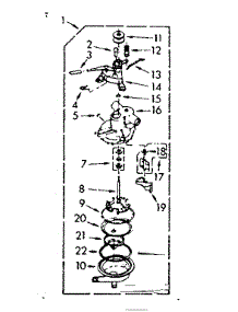 Pump Assembly parts for Kenmore Washer 110.7003503 (1107003503, 110 7003503) from AppliancePartsPros.com