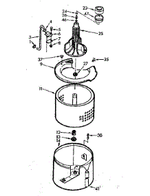 Tub And Basket Assembly parts for Kenmore Washer 110.7004611 (1107004611, 110 7004611) from AppliancePartsPros.com