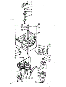 Drive System parts for Kenmore Washer 110.7004615 (1107004615, 110 7004615) from AppliancePartsPros.com