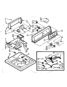 Top And Console Assembly parts for Kenmore Washer 110.7004667 (1107004667, 110 7004667) from AppliancePartsPros.com