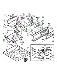Top And Console Assembly parts for Kenmore Washer 110.7004703 (1107004703, 110 7004703) from AppliancePartsPros.com