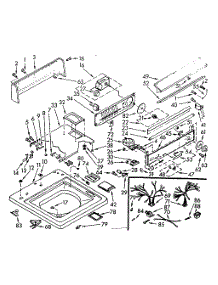 Top And Console Assembly parts for Kenmore Washer 110.7004802 (1107004802, 110 7004802) from AppliancePartsPros.com
