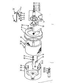 Tub And Basket Assembly parts for Kenmore Washer 110.7004900 (1107004900, 110 7004900) from AppliancePartsPros.com