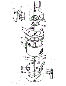 Tub And Basket Assembly parts for Kenmore Washer 110.7004902 (1107004902, 110 7004902) from AppliancePartsPros.com