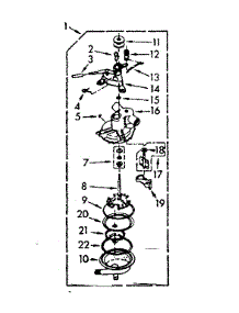 Pump Assembly parts for Kenmore Washer 110.7005401 (1107005401, 110 7005401) from AppliancePartsPros.com